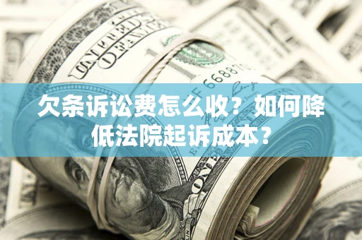 武汉欠条诉讼费怎么收？如何降低法院起诉成本？